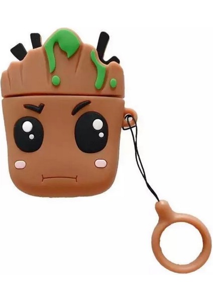 Groot Temalı Airpods 1. ve 2. Nesil Kılıf Koruyucu