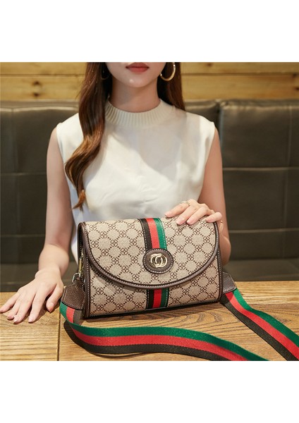 Moda Omuzdan Askili Çanta Crossbody Çanta Askılı Çanta Çift Omuz Askısı Küçük Kare Çanta (Yurt Dışından)