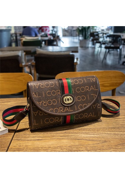 Moda Omuzdan Askili Çanta Crossbody Çanta Askılı Çanta Çift Omuz Askısı Küçük Kare Çanta (Yurt Dışından)