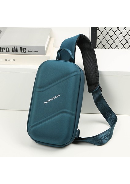 Göğüs Çantası Erkek Crossbody Çanta Spor Açık Sırt Çantası Çok Fonksiyonlu Saklama Çantası Omuz Çantası Göğüs Çantası (Yurt Dışından)