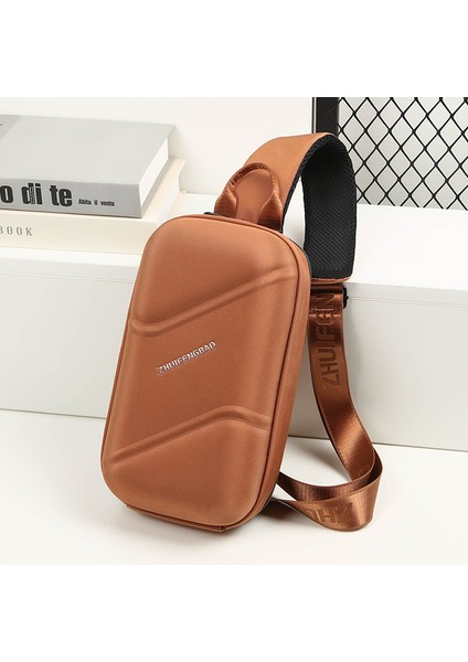Göğüs Çantası Erkek Crossbody Çanta Spor Açık Sırt Çantası Çok Fonksiyonlu Saklama Çantası Omuz Çantası Göğüs Çantası (Yurt Dışından)