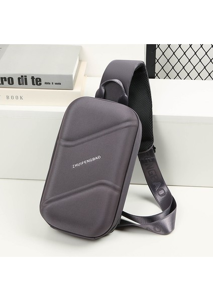 Göğüs Çantası Erkek Crossbody Çanta Spor Açık Sırt Çantası Çok Fonksiyonlu Saklama Çantası Omuz Çantası Göğüs Çantası (Yurt Dışından)