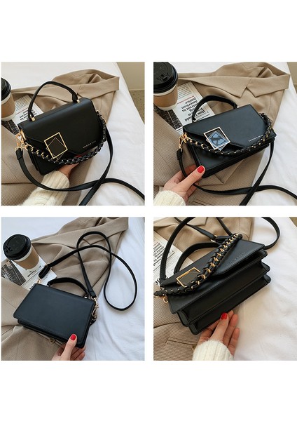 Yeni Stil Omuz Çantası, Dokulu Alışveriş Taşınabilir Zincir Çanta, Pu Moda Crossbody Çanta (Yurt Dışından) fiyatları