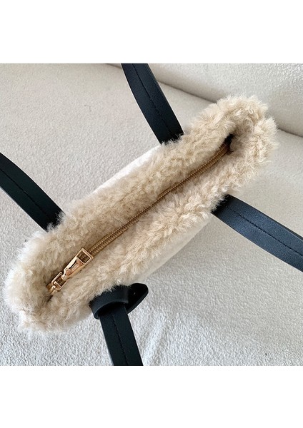 Peluş Çanta, Şık ve Çok Yönlü Taşınabilir Peluş Kova Çantası, Omuz Çantası (Yurt Dışından) modelleri