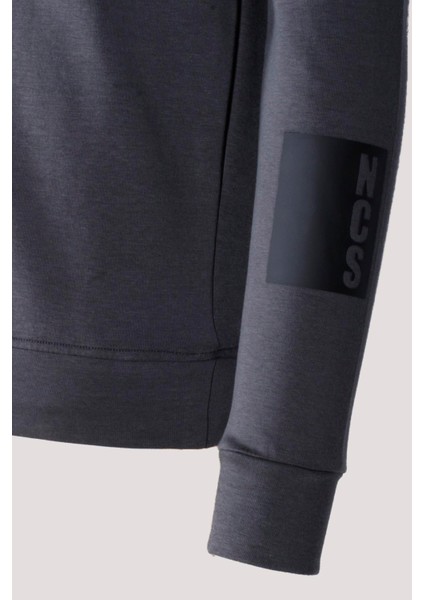 Erkek Sweatshirt Füme Ön Cep Detaylı Relaxed Fit Double Face Crewneck Ncs Jeans 1640 fırsatları