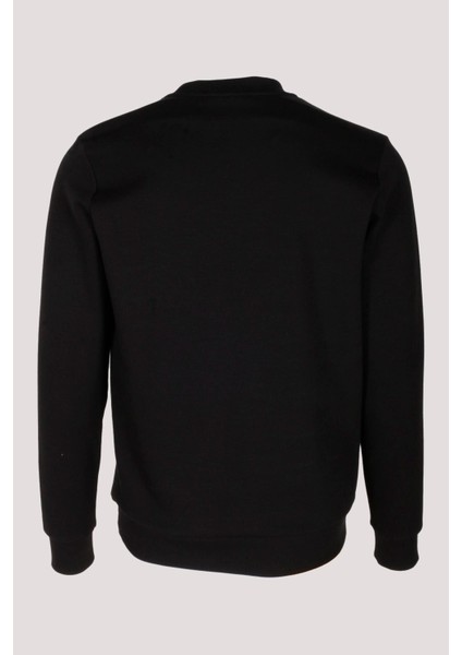 Erkek Sweatshirt Siyah Relaxed Fit Double Face N Aplike Sargı Nakış Logo Detaylı Crewneck Ncs Jeans 1649 fiyatları