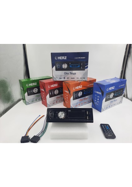 -HR-8400 4X75 Watt Bluetooth USB Mp3 Sd USB Aux Fm Oto Teyp