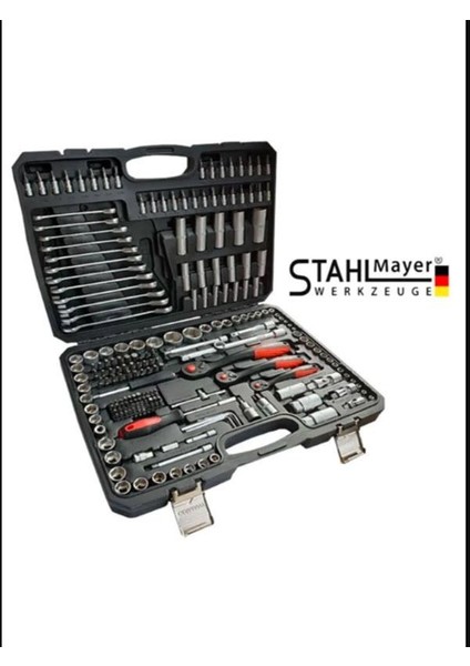 Stahlmayer 216 Parça 1/2-3/8-1/4 Profesyonel Lokma Takımı Germany