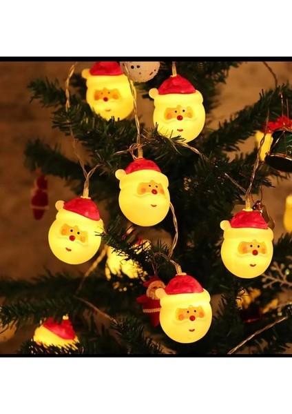 Yılbaşı Tasarımlı Noell Baba LED Işık 3 Metre 10 Top