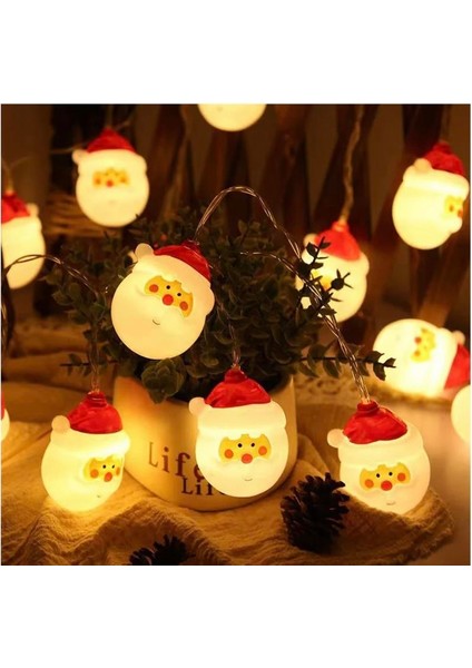 Yılbaşı Tasarımlı Noell Baba LED Işık 3 Metre 10 Top modelleri