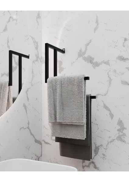 Havluluk Metal Kağıt Havlu Tutacağı Ev Banyo Düzenleyici Duvara Monte Havlu Tutucu Modern Tasarım