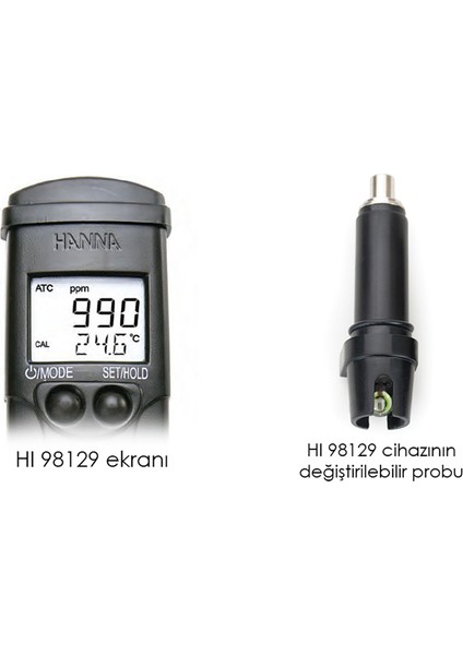 Hanna Hı 98129 Dijital Ph, Ec, Tds Ölçüm Cihazı Su Geçirmez Hassas Ph Metre modelleri