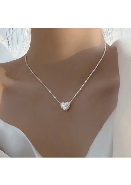 Gümüş Kalp Kolye