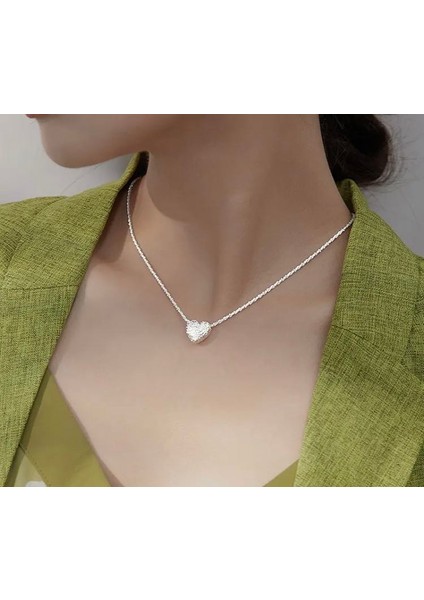 Gümüş Kalp Kolye modelleri