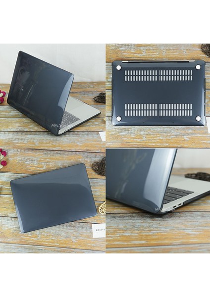 Macbook Pro Kılıf 13 inç M1-M2 A1706-08 A1989 A2159 A2251 A2289 A2338 ile Uyumlu Kristal