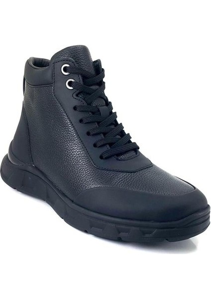4884 Günlük HakikiDeri Fermuarlı Erkek Bot-Siyah