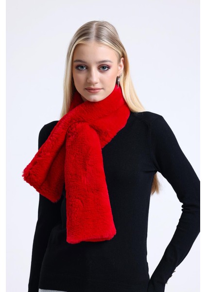 Kadın Yumuşak Peluş Kaşkol Boyunluk Atkı modelleri