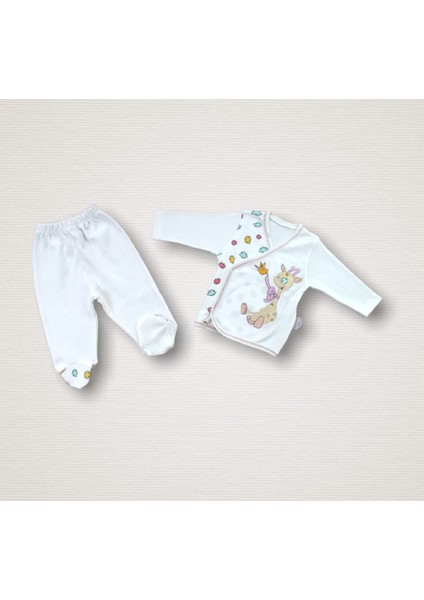 Love Zürafa Nakışlı Cotton Antibaakteriyel 10LU Zıbın Takımı Hastane Çıkışı fırsatları