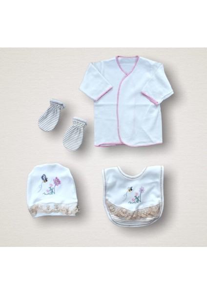 Minik Sincap Nakışlı Cotton Antibaakteriyel 10LU Zıbın Takımı Hastane Çıkışı fırsatları