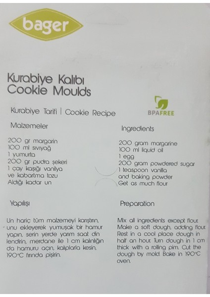 6 Parça Kurabiye Kalıbı