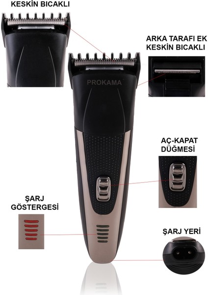 3 Başlıklı Saç Sakal Burun Yanak Tıraş Makinesi Erkek Traş Bakım Seti Kolay Kulanımlı fırsatları