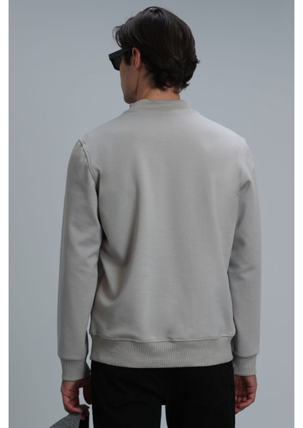 Randal Erkek Sweatshirt Bej