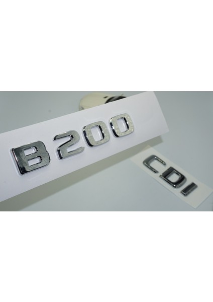 B200 Cdi Bagaj Krom Abs 3m 3D Yazı Logo Benz Ile Uyumlu