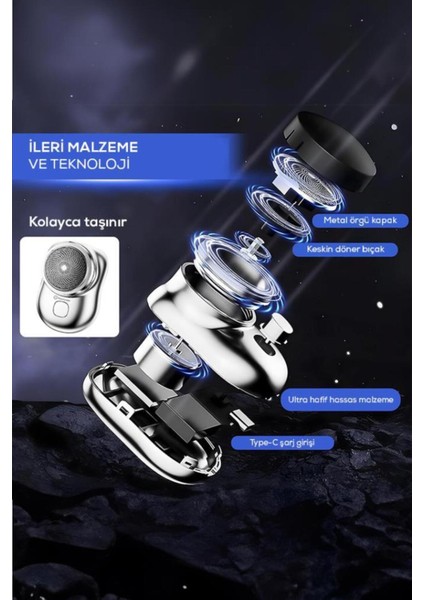 Mini Taşınabilir Tıraş Makinesi