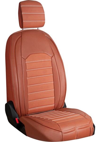 Alfa Romeo Giulietta Uyumlu Deri Oto Koltuk Kılıfı Ön/Arka 5li Tam Set Orjin Seri Tarçın modelleri