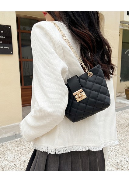 Çanta Kadın Çantası Omuz Çantası Crossbody Çanta Moda Çok Yönlü Kadın Çantası Zincir Çanta (Yurt Dışından)