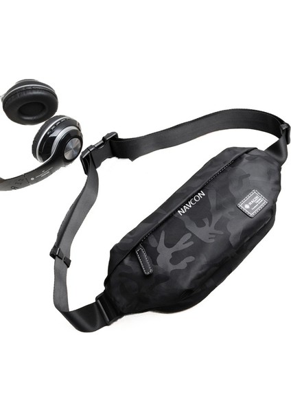 Omuz Crossbody Çanta Erkek Sırt Çantası Çok Fonksiyonlu Spor Bel Çantası (Yurt Dışından)