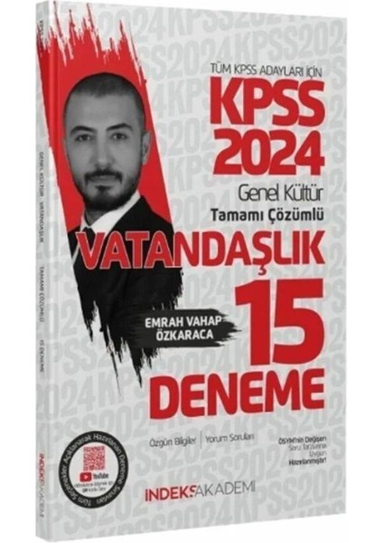 2024 KPSS Vatandaşlık 15 Deneme