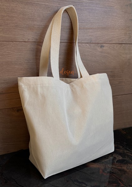 Gabardin Çanta 10'lu Paket %100 Pamuk 260GR. Punch Nakışı ve Boyamaya Uygun