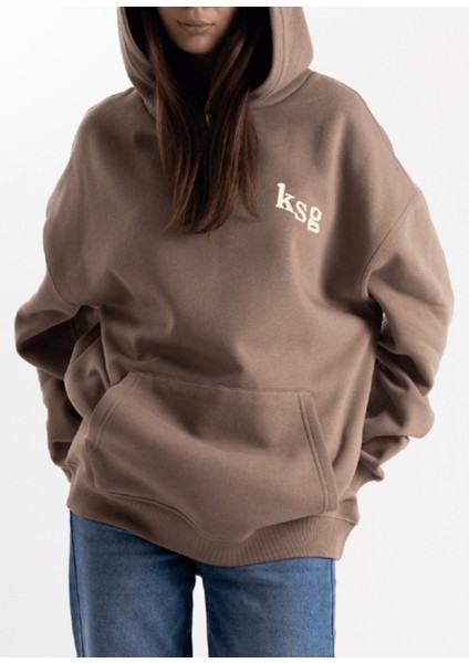 Unisex Oversize Ksg Kapüşonlu Sweatshirt