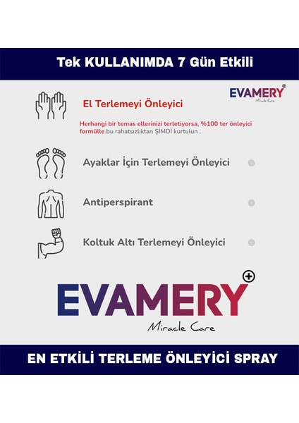 Terleme Önleyici Antiperspirant Sprey Iz Bırakmaz - Gün Boyu Kuruluk El Ayak ve Koltuk Altı 50 ml