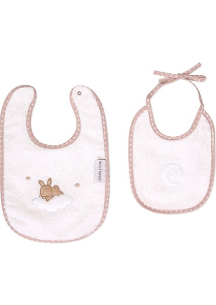 Bebek Önlük Lapınou 100% Pamuk 2 Li Set Bej