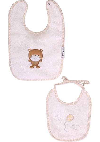 Bebek Önlük Wınny 100% Pamuk 2 Li Set Bej
