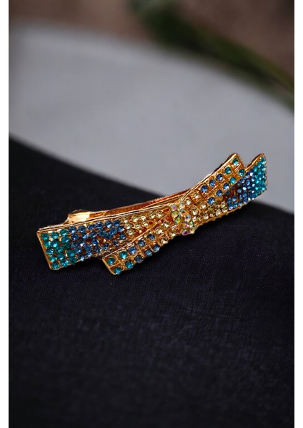 Kadın Mekanizmalı Kristal Taşlı Toka