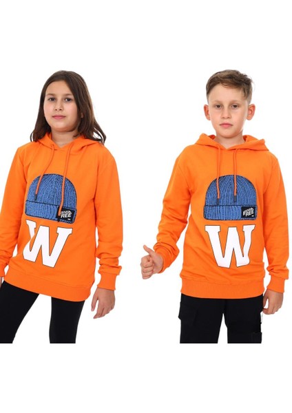 Çocuk Bere Baskılı ve Işlemeli Kapüşonlu Sweatshirt fırsatları