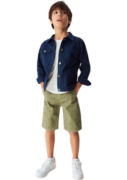 Erkek Çocuk Pamuklu Cep Detaylı Yumuşak Mevsimlik Ceket fiyatları