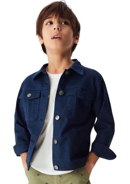 Erkek Çocuk Pamuklu Cep Detaylı Yumuşak Mevsimlik Ceket fırsatları