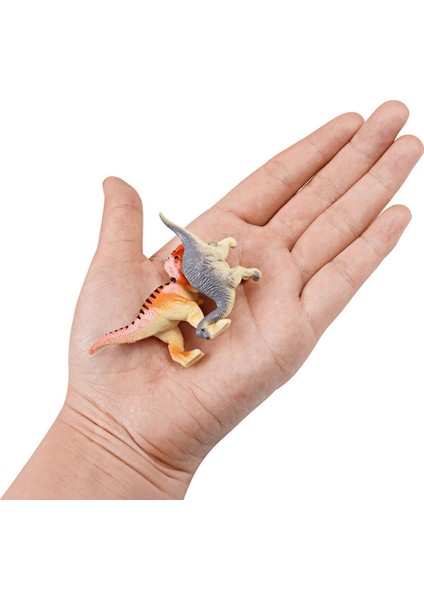 6 cm Jurassic Mini Boyalı Dinozor Pvc Simülasyon Modeli Tyrannosaurus Rex Oyuncak (Yurt Dışından)