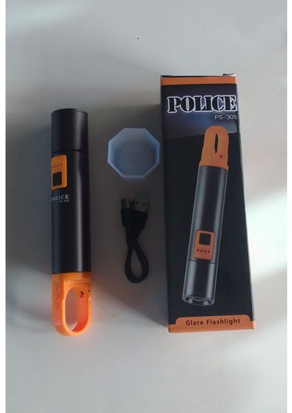 Polıce PS-305 Şarj Göstergeli, Powerbank Özellikli,şarjlı El Feneri fırsatları