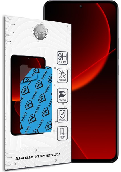 Caseworld Xiaomi Mi 13T Nano Ekran Koruyucu Kırılmaz Esnek Cam