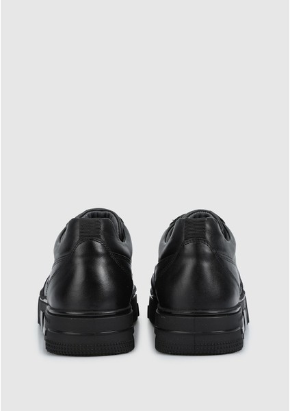 Siyah Deri Erkek Sneaker fırsatları