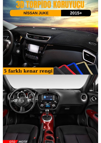 Nissan Juke  3D Torpido Koruyucu Kılıf - Ön Göğüs Kaplama