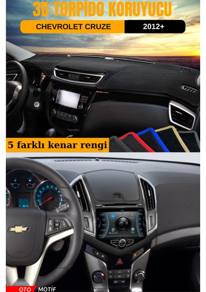 Chevrolet Cruze  3D Torpido Koruyucu Kılıf - Ön Göğüs Kaplama