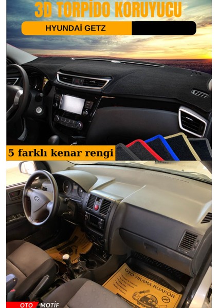 Hyundai Getz 3D Torpido Koruyucu Kılıf - Ön Göğüs Kaplama