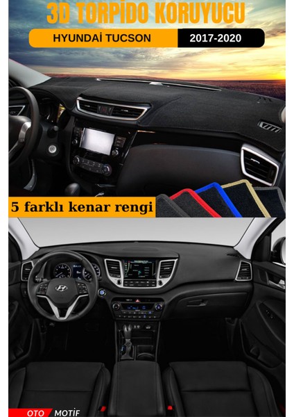 Hyundai Tucson 3D Torpido Koruyucu Kılıf - Ön Göğüs Kaplama