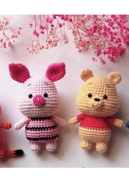 Winnie The Pooh ve Piglet 2'li Oyuncak Seti